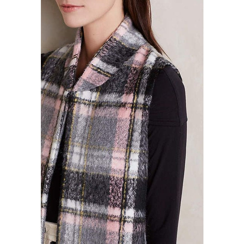 Anthropologie Line Dot Highland Wool Vest