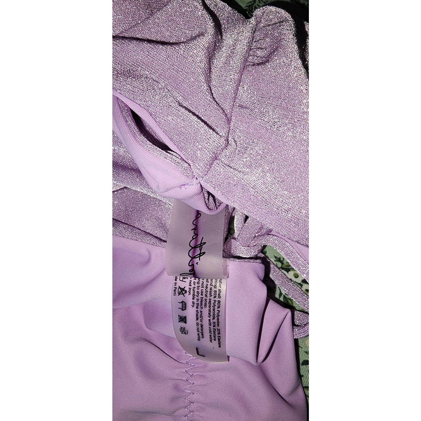 URBAN OUTFITTERS Capittana Josefina One Piece Swimsuit LARGE Lila Urban Outfitters
