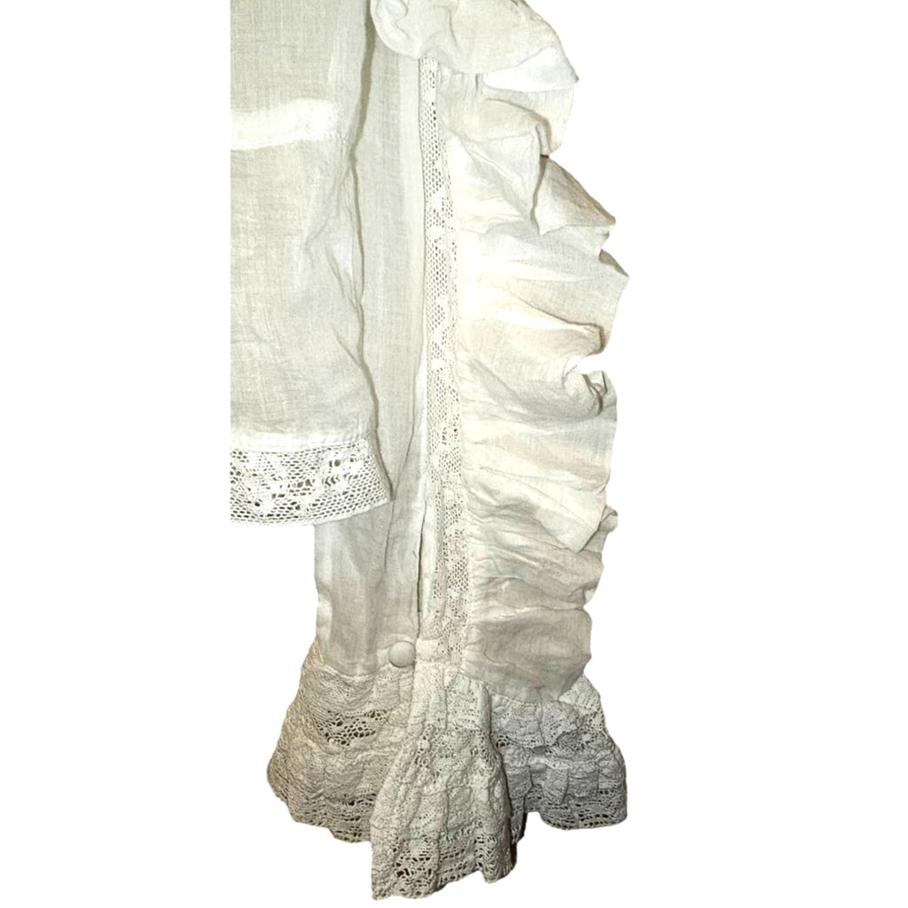 Free People Penelope Long Sleeve Lace Adorned Blouse