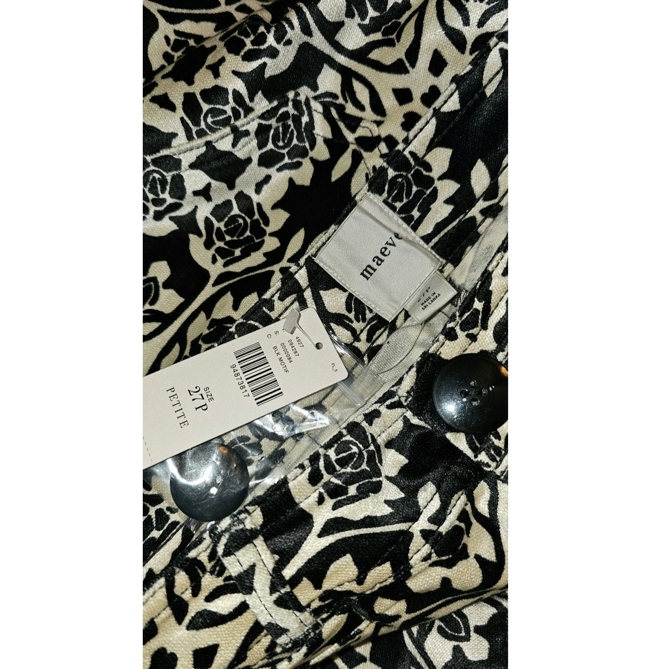 New ANTHROPOLOGIE The Ettie High-Rise Crop Wide-Leg Pants by Maeve $148 27P B&W