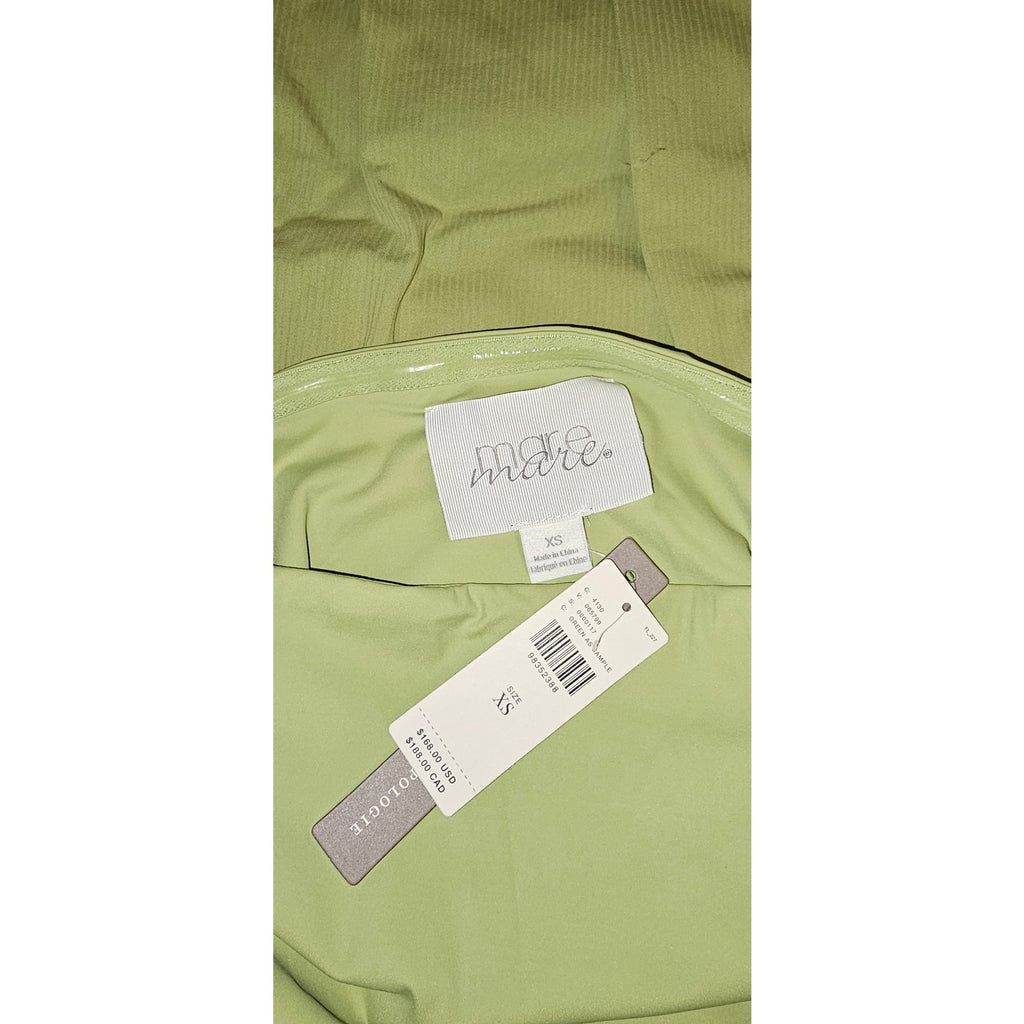Anthropologie Mare Mare Strapless Drop-Waist Bubble Midi Dress XS Green Anthropologie