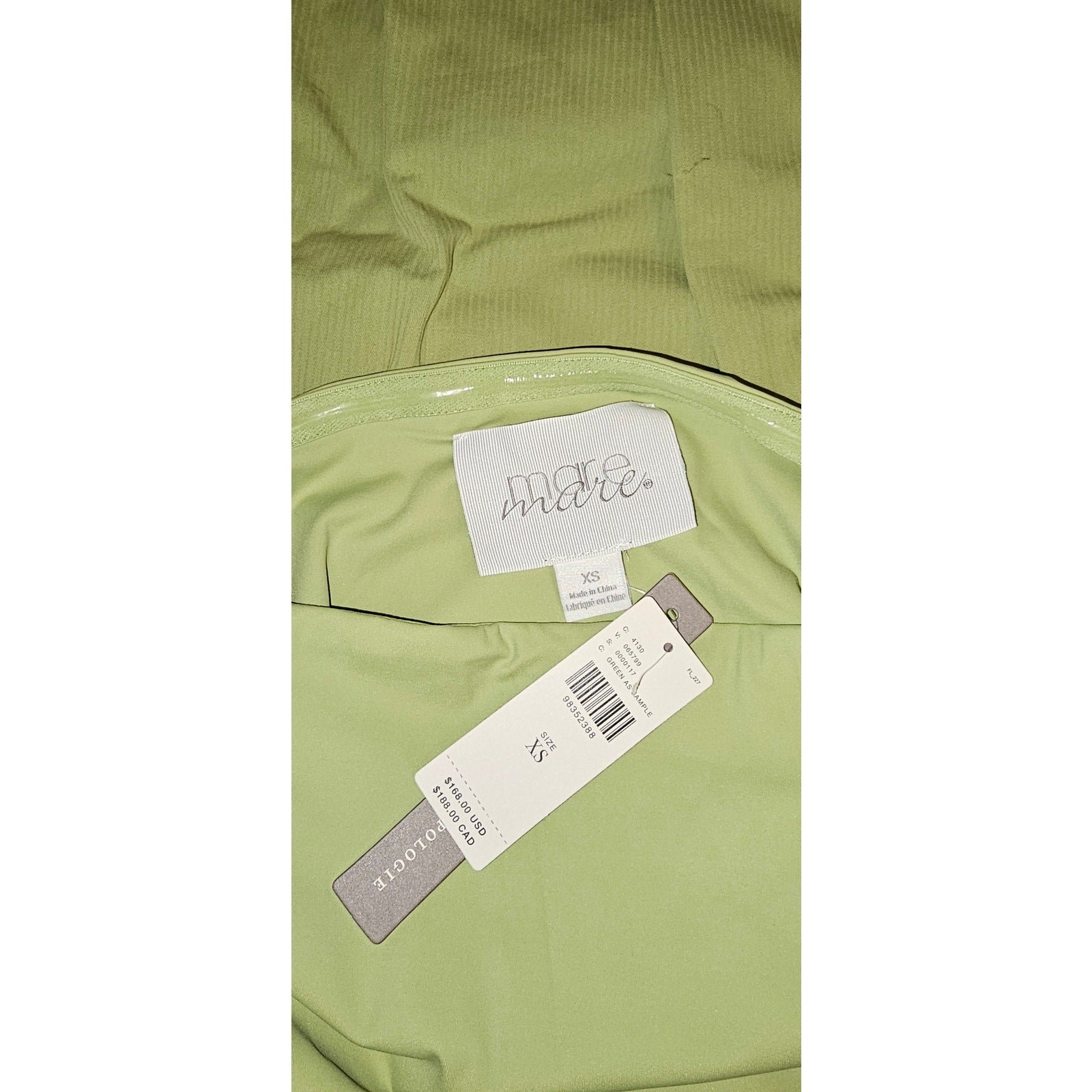 Anthropologie Mare Mare Strapless Drop-Waist Bubble Midi Dress XS Green Anthropologie