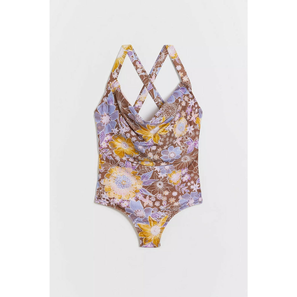 NEW Anthropologie x Alana Gunn Willandra Floral One-Piece Swimsuit Size Small