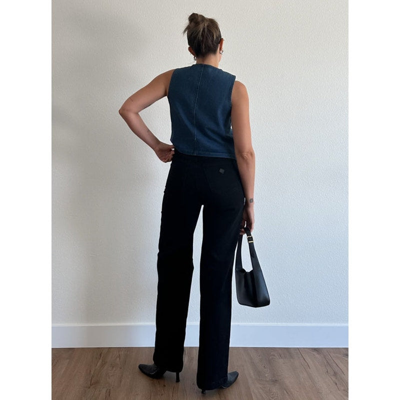 New URBAN OUTFITTERS High & Wide Jean by Abrand $128 SIZE 26 Dead Of Night