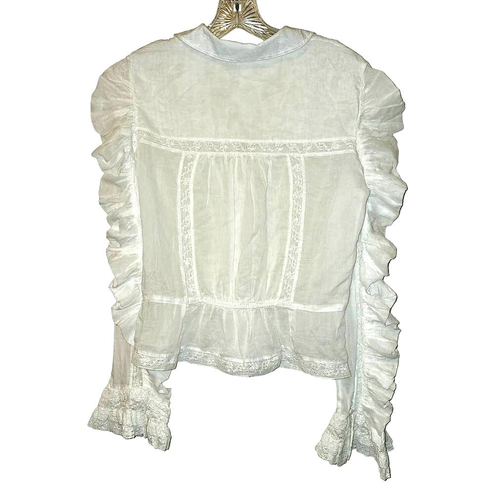 Free People Penelope Long Sleeve Lace Adorned Blouse