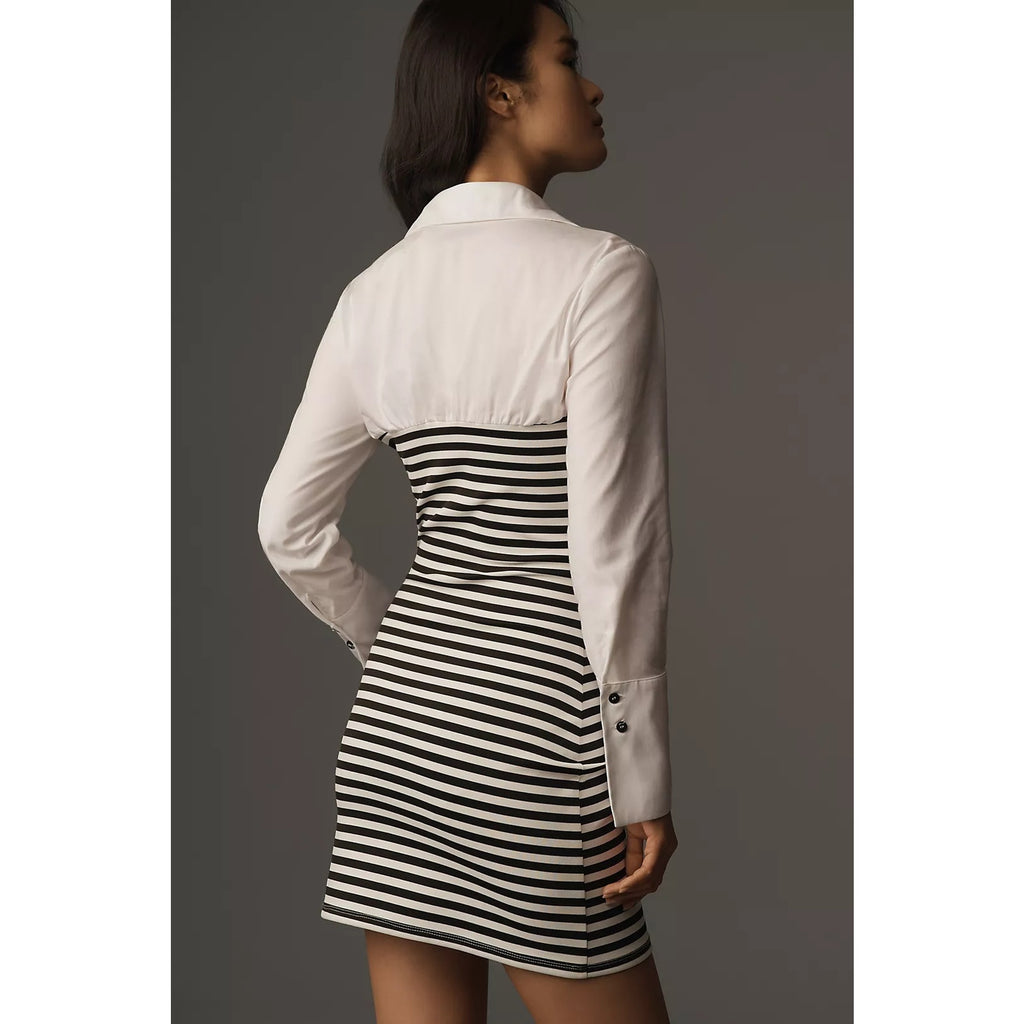 Anthropologie Maeve Fitted Twofer Mini Dress