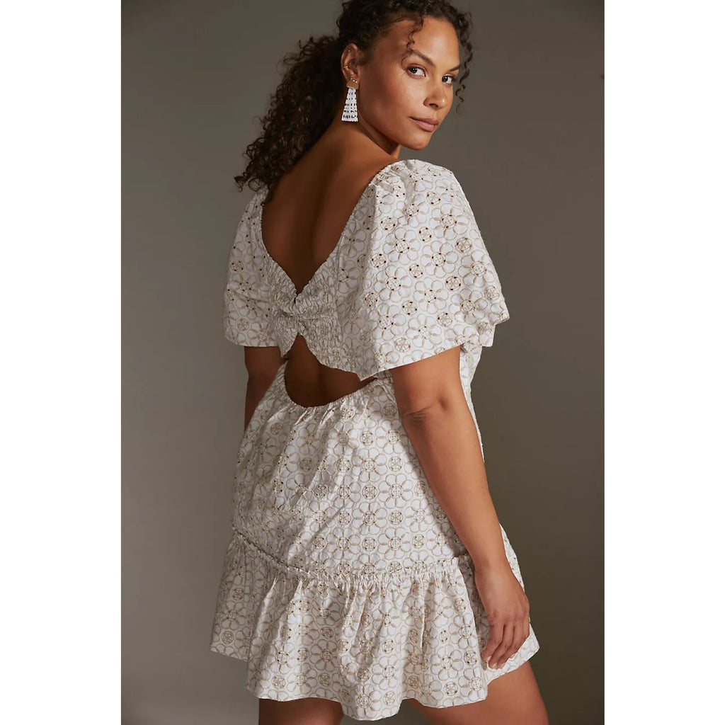 New Anthropologie Maeve Smocked Tunic Mini Dress Size 1X