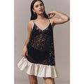 Anthropologie Celandine Crochet Ruffle Tunic Dress Breezy Coverup M/L Anthropologie