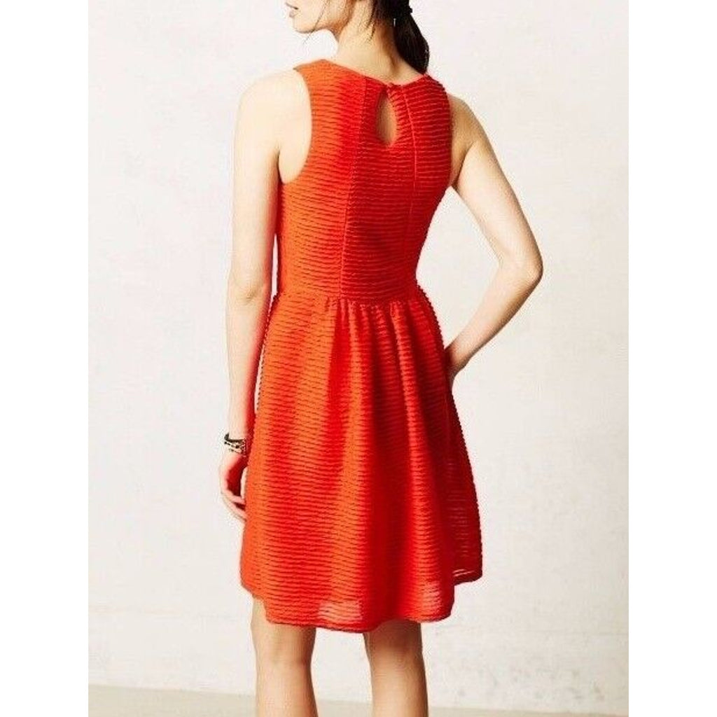 New Anthropologie x Bordeaux Textured Tank Mini Dress by $138 SMALL Red