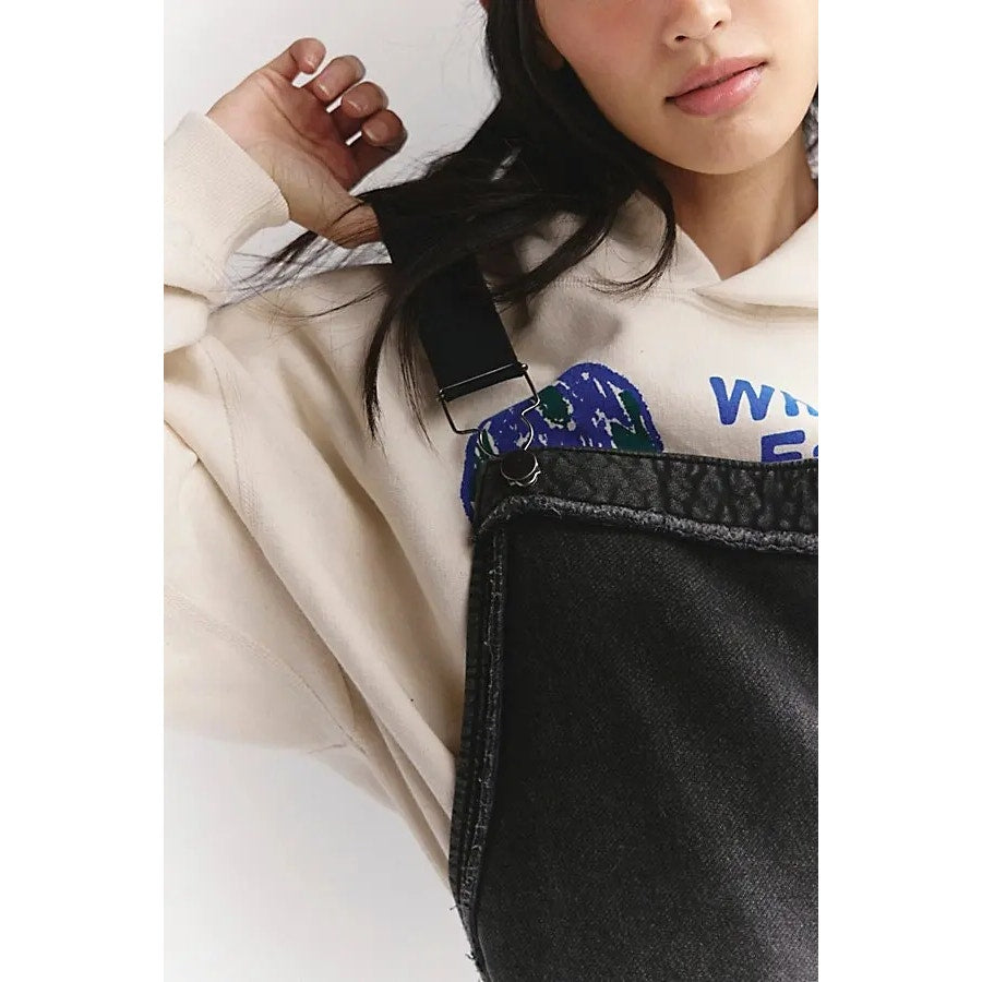 New Free People MOVEMENT Making It Overalls $168 X-LARGE Heather Grey Combo