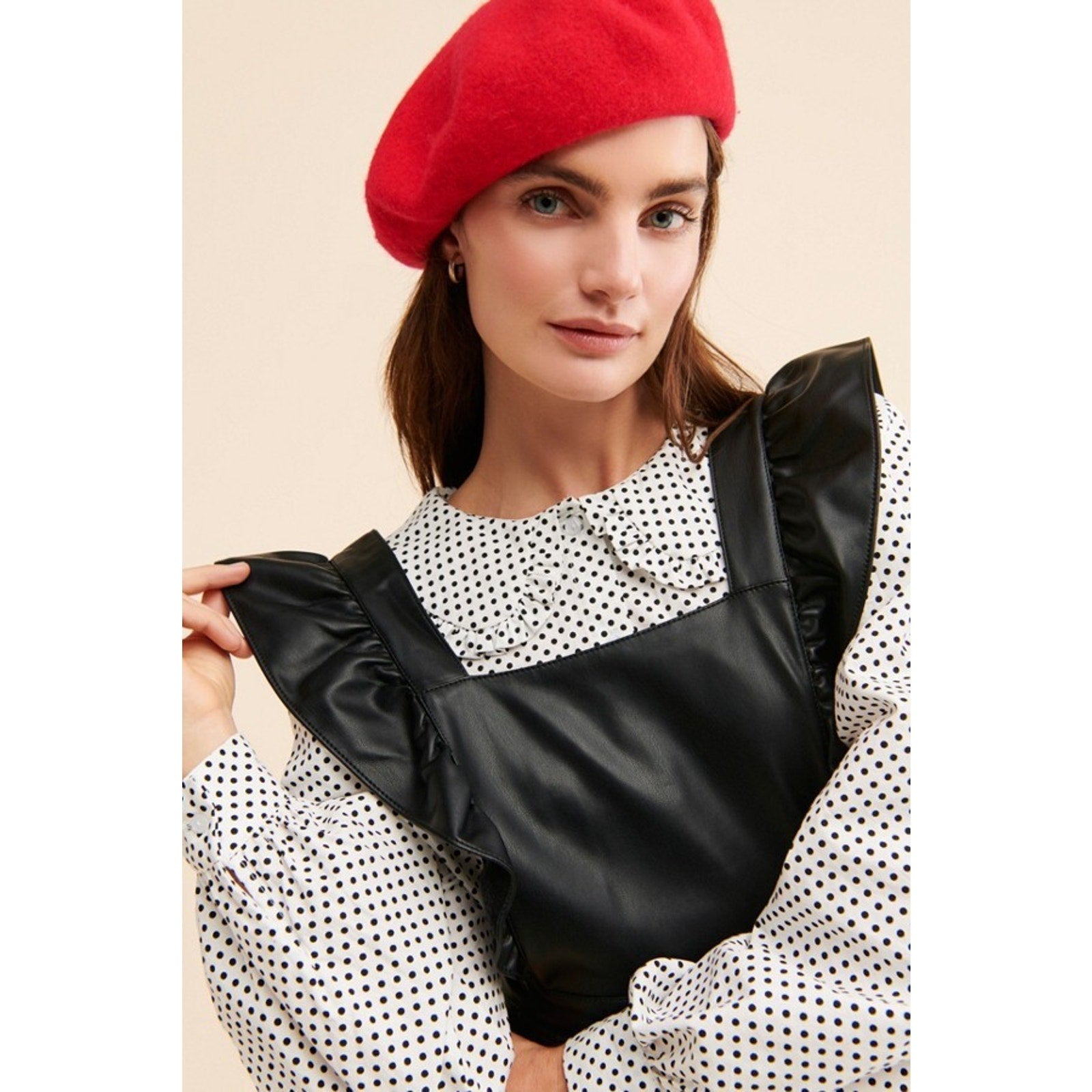 New Anthropologie Maeve Faux Leather Mini Dress Size 4