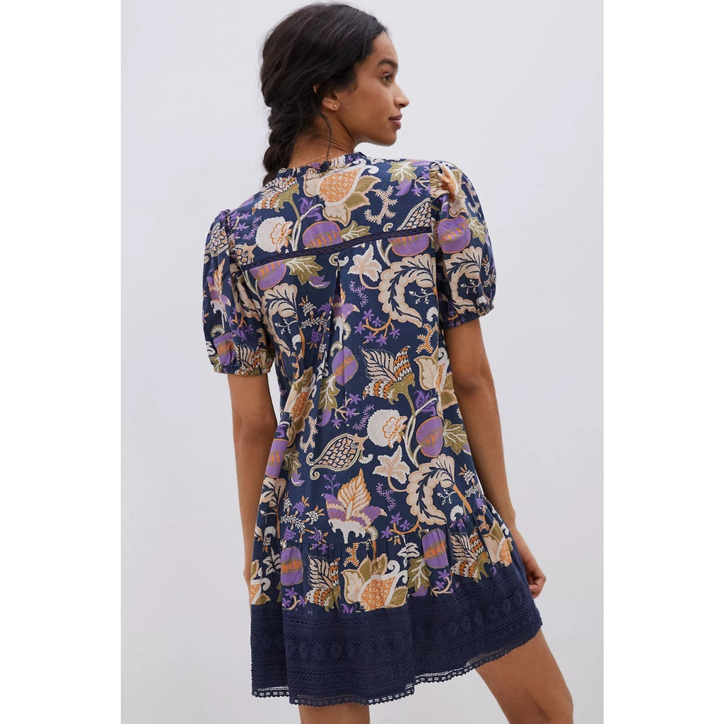 NEW Anthropologie Fiore Lace Tunic Mini Dress by Let Me Be $240 Size Small