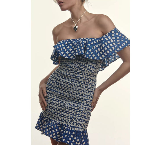 Anthropologie Corey Lynn Calter Off-The-Shoulder Smocked Mini Dress $198 XSP