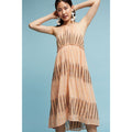 New $138 ANTHROPOLOGIE by AKEMI + KIN Ikat Halter Peach Dress Size Large