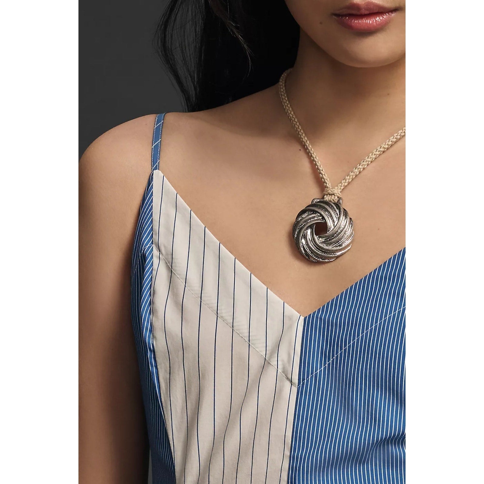 Anthropologie Plenty by Tracy Reese V-Neck High-Low Dress X-SMALL Blue Anthropologie