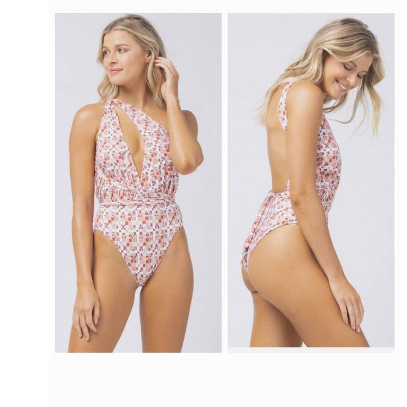 New Anthropologie L SPACE Allegra One-piece Swimsuit $198 X-LARGE