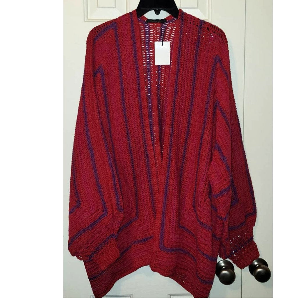 Handmade Casaco Striped Cardigan