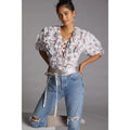 NEW Anthropologie Magali Pascal Wildflower Ruffled Blouse Size Small