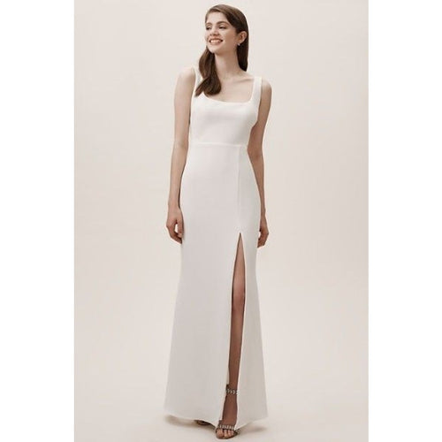 Anthropologie BHLDN Adena Crepe Dress SIZE 22 Ivory Anthropologie