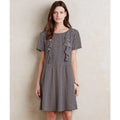 NEW Anthropologie Tylho Black Ruffled Tunic Mini Dress Size Small