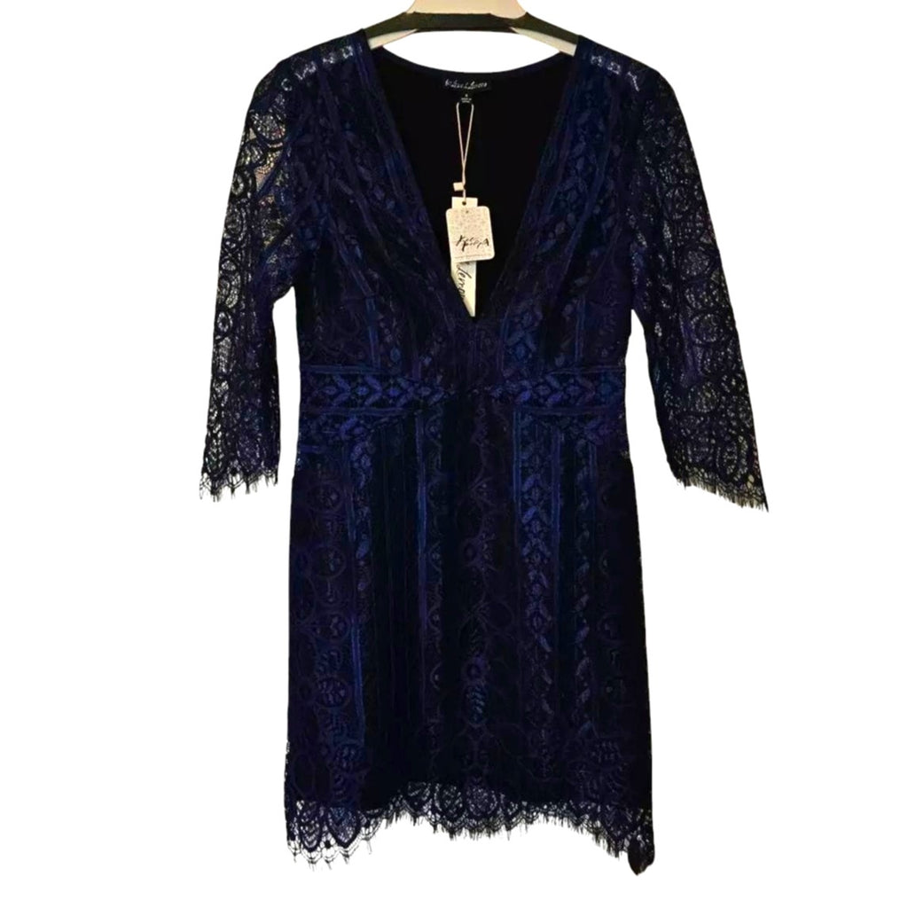 Free People For Love & Lemons Lyla Cocktail Dress $246  SMALL  Blue