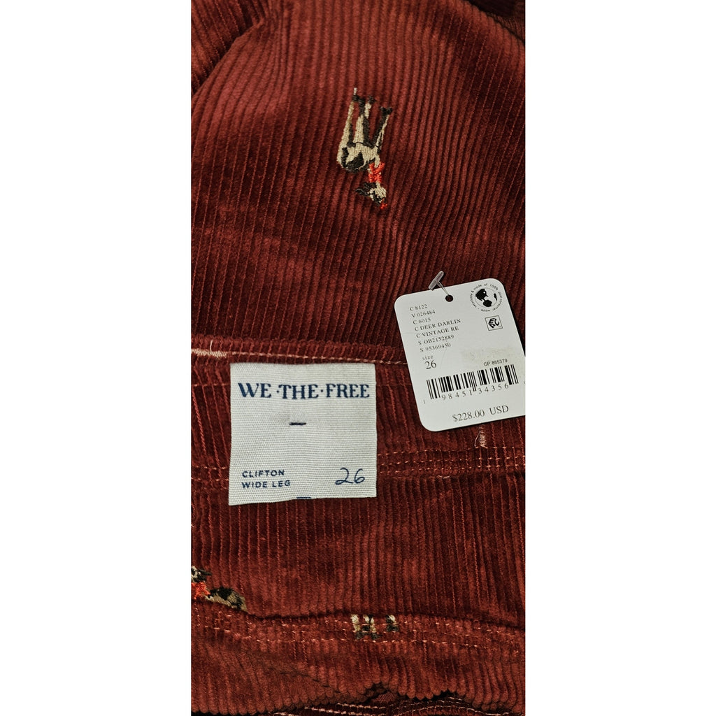 Free People Clifton Cord Wide-Leg Jeans