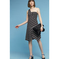 New Anthropologie Moka One-Shoulder Dress by Maeve, Black & White,$118 X-Small