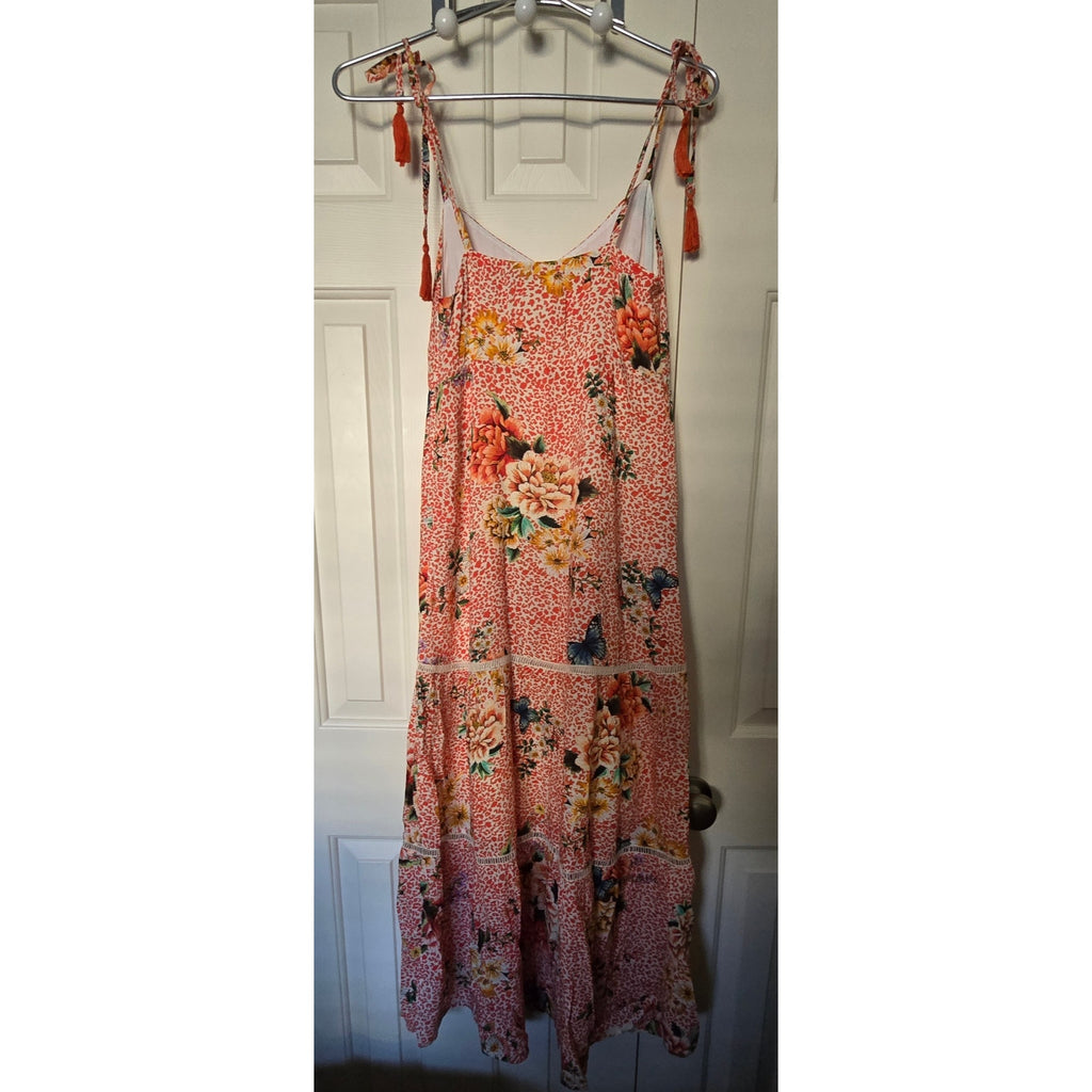 Anthropologie Verbena Floral Midi Dress