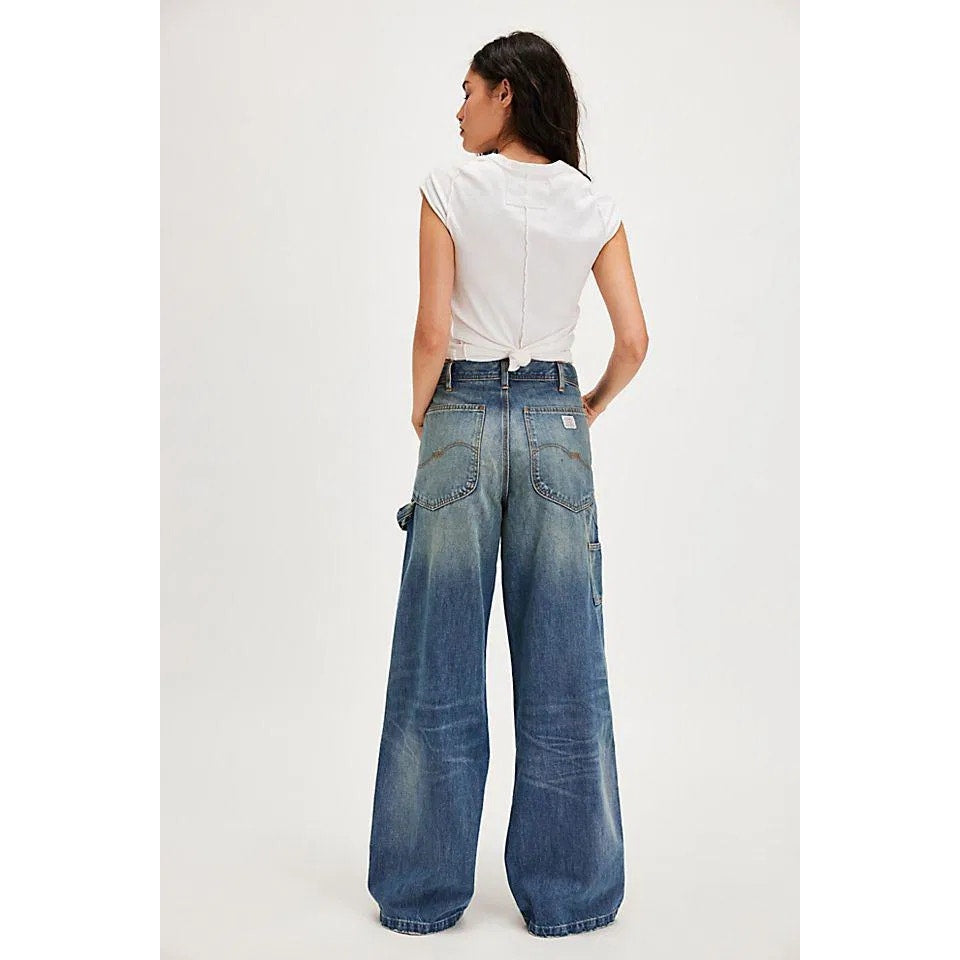 Free People Denimist Teri Carpenter Wide-leg Jeans