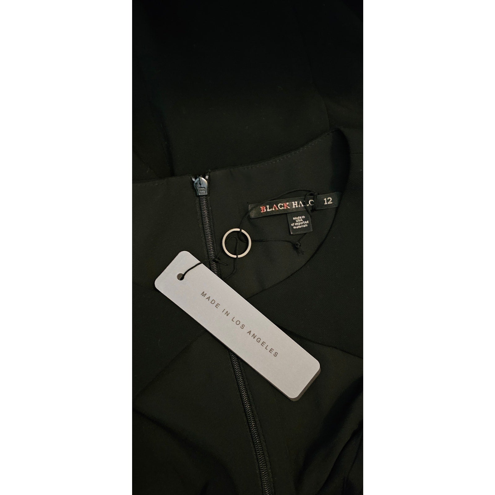 New Anthropologie Black Halo Sweetheart Cutout Dress $390 SIZE 12 Black
