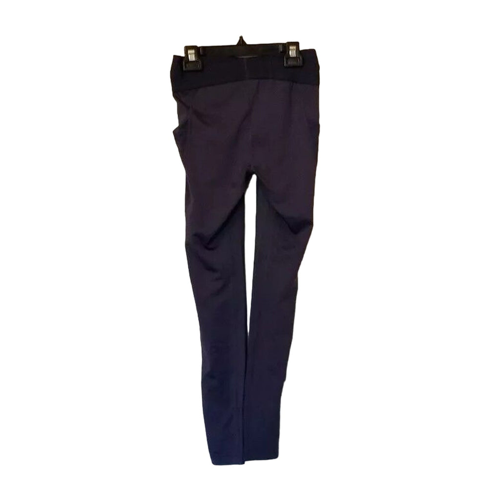 New Free People FP Movement BARRE Leggings In X-SMALL Blue Stretchy Mesh