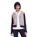 NEW $128.00 Anthropologie Cropped Colorblock Cardigan By Lili's Closet Sz Small