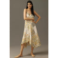 Anthropologie Sleeveless V-Neck Asymmetric Midi Dress X-LARGE Anthropologie