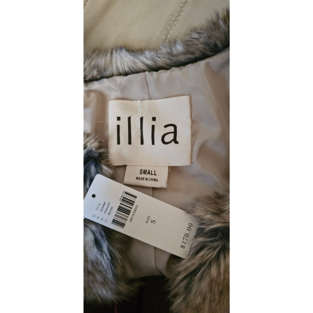 Anthropologie Artio Faux-Fur Leather Vest