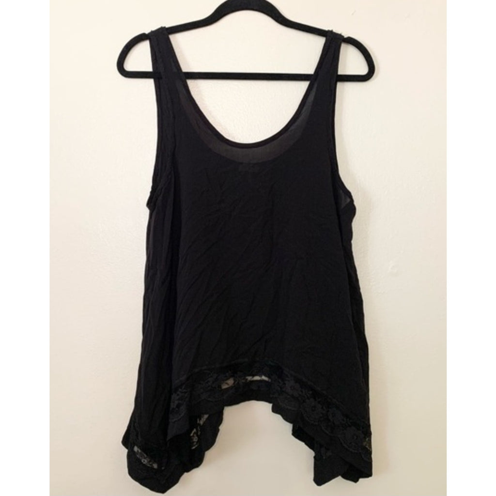 FREE PEOPLE INTIMATELY Outlined High Low Cami X-SMALL Black Free People