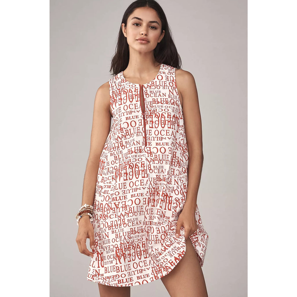 Anthropologie The Keiko Mini Dress by Maeve: Front Zip Edition MEDIUM Anthropologie