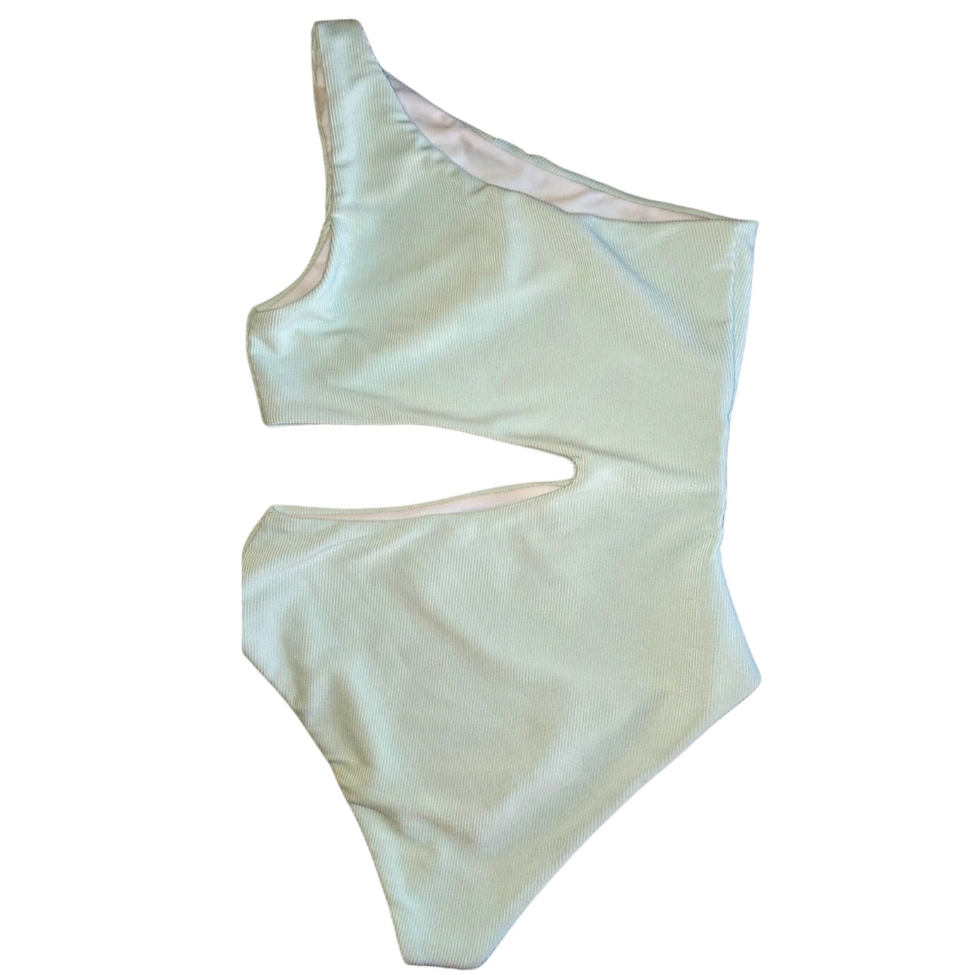 New Free People x Beach Riot Celine Ribbed One-Piece Swimsuit $148 SMALL Mint