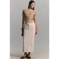 Anthropologie The Colette Faux-Leather Maxi Skirt