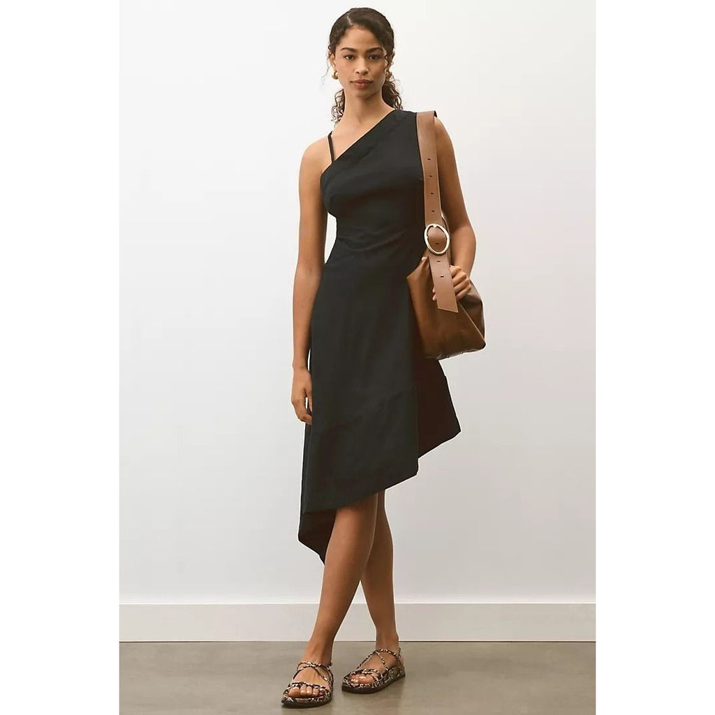 New By Anthropologie Sleeveless Asymmetrical Open-Back Linen Midi Dress $178   6