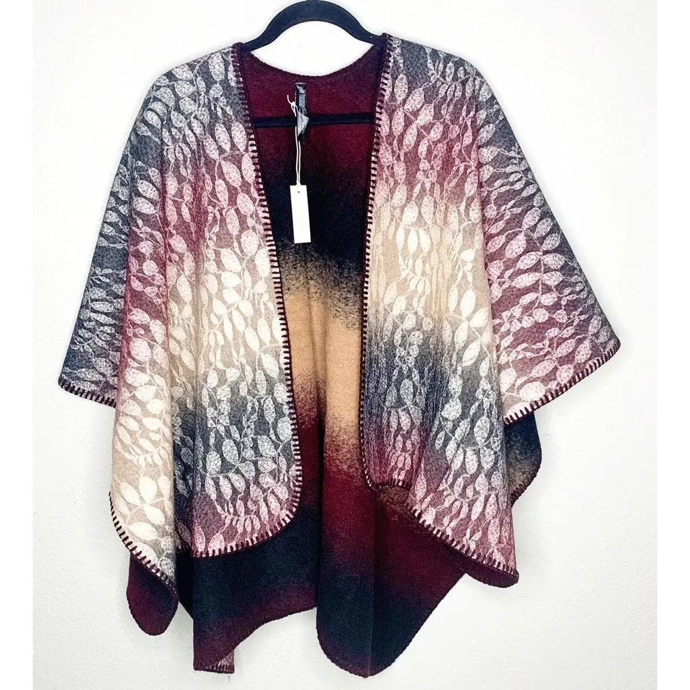 Anthropologie Wintertide Reversible Poncho
