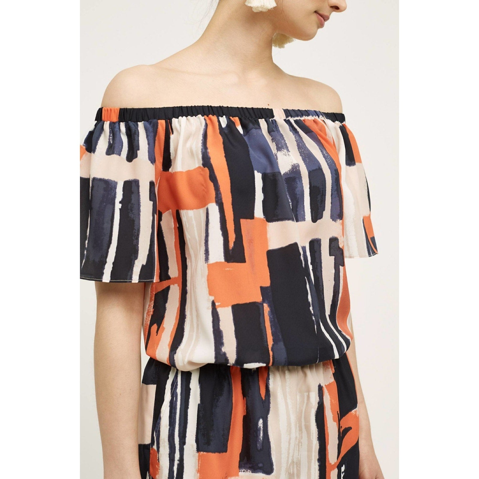 NEW Anthropologie by Elevenses Santa Cruz Romper $128 Size 4 Abstract