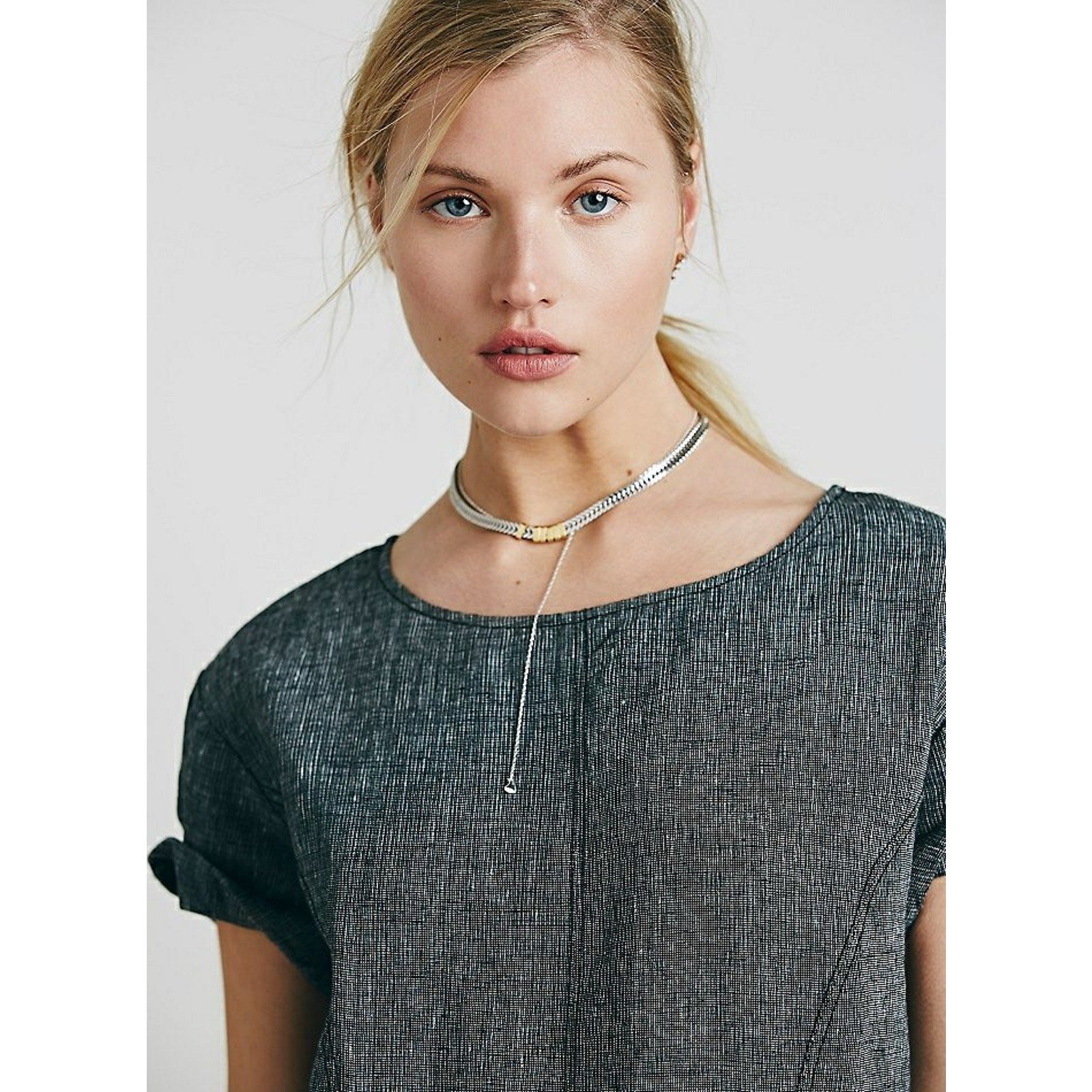 NEW Free People Women's Black Linen Endless Shore Shift Dress Small