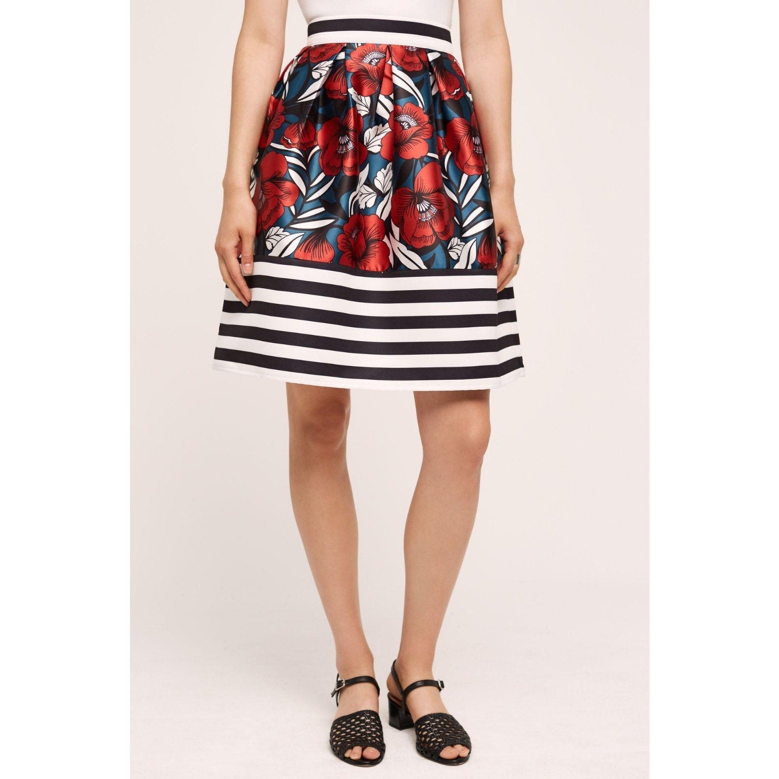 New Anthropologie Ella Mara Floral Mini Skirt Size 6