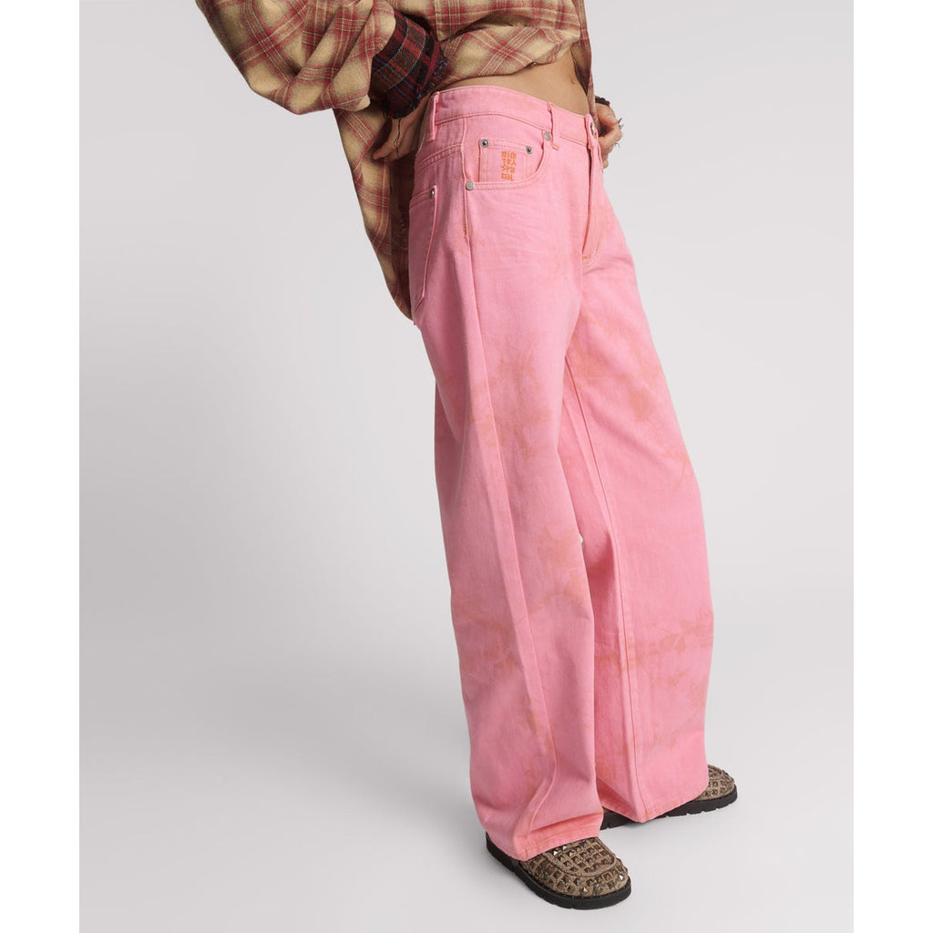 Free People One Teaspoon Jackson Mid-rise Wide-leg Jeans