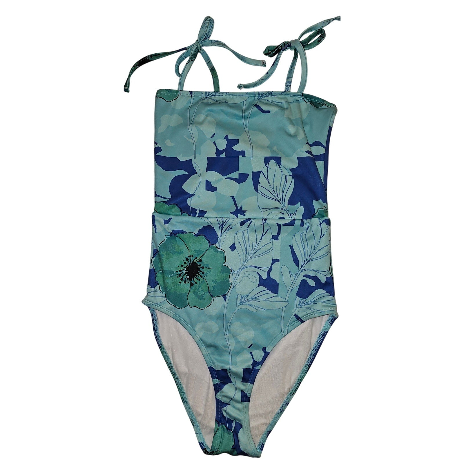 New FREE PEOPLE Roopa x Beth Richards Straight Floral One-Piece SWIMSUIT $250 XS
