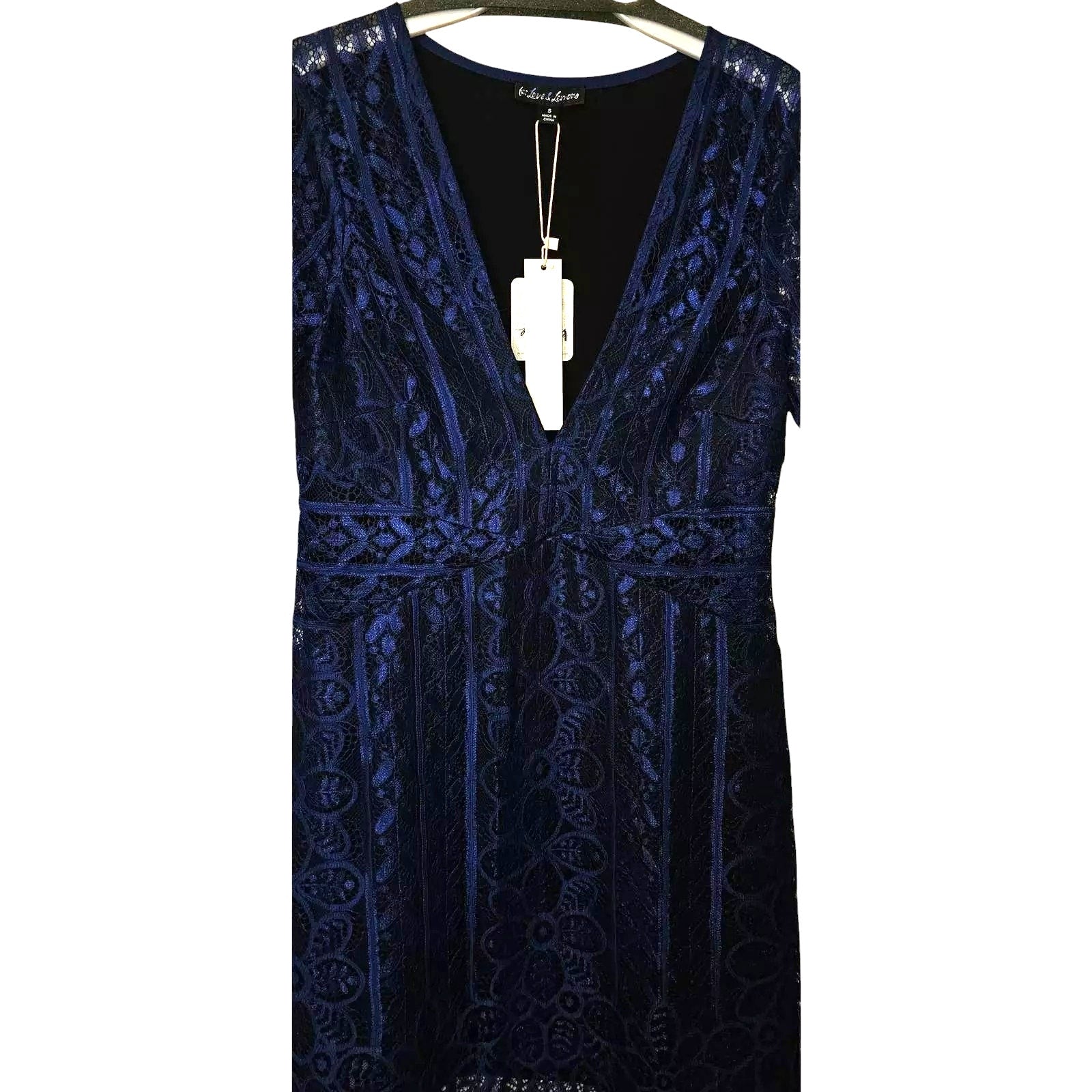 Free People For Love & Lemons Lyla Cocktail Dress $246  SMALL  Blue