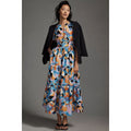 Anthropologie The Somerset Maxi Dress $168 XXS Orange Abstract