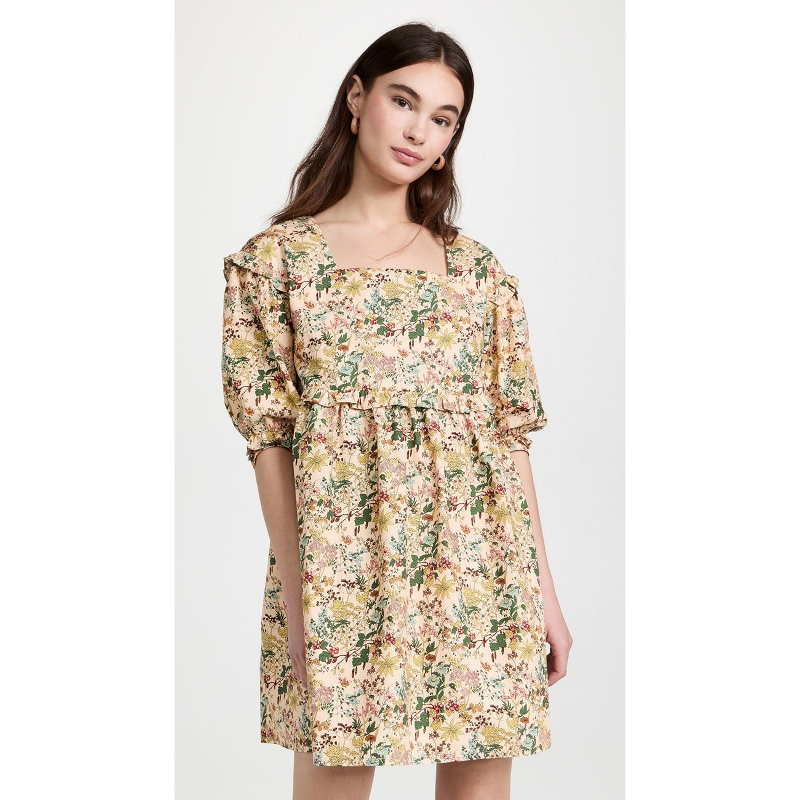 Anthropologie FREE PEOPLE Meadows Daphne Babydoll Dress $242 SIZE 4 (8/10)