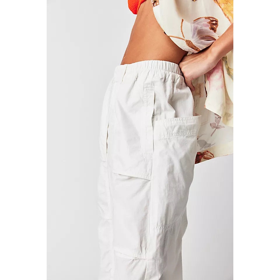New FREE PEOPLE Marbella Crop Harem Pants $128 SMALL White Oversized