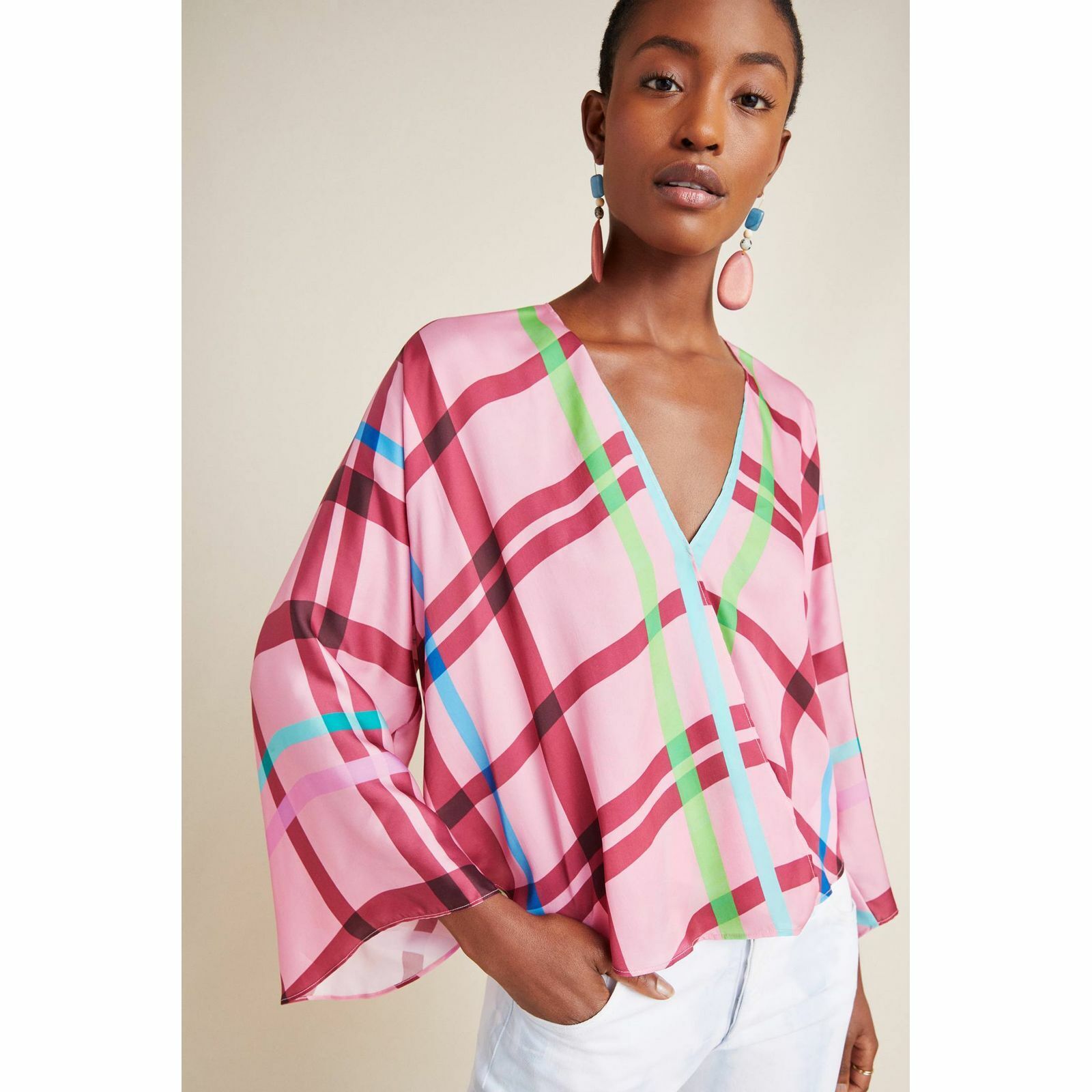 Anthropologie Guapa Carrie Gingham Blouse